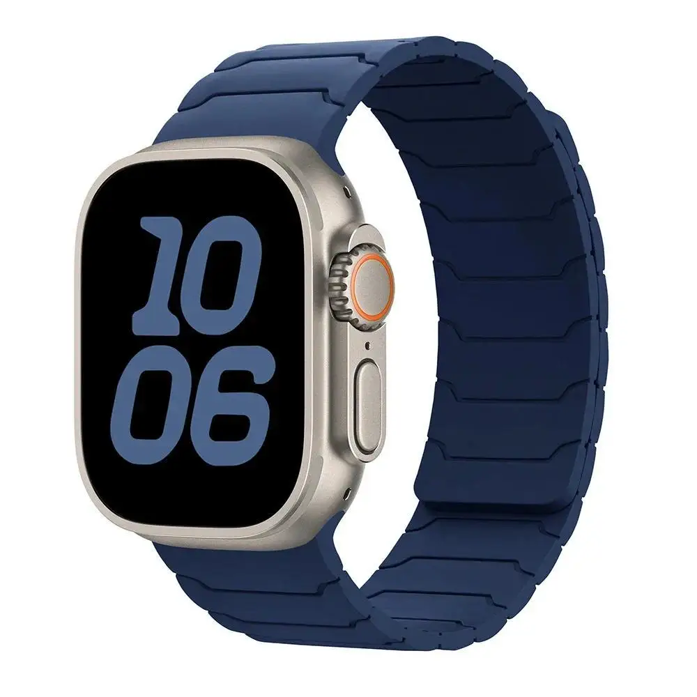 Magnetisches Silikonarmband für Apple Watch Ultra 3 2 49mm 45mm 44mm 40mm 42mm 46mm 41mm 38mm IWatch Series 11 10 SE 9 8 7