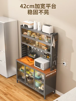 Kitchen Edge Locker Floor Movable Multi-layer Baby Feeding Cabinet Household Appliances Multifunctional Storage