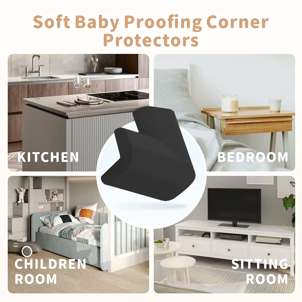 10 قطع من الزوايا والحواف الناعمة لحماية الأطفال، وحفلات استقبال الطفل الواقية، وهدايا تزيين المنزل