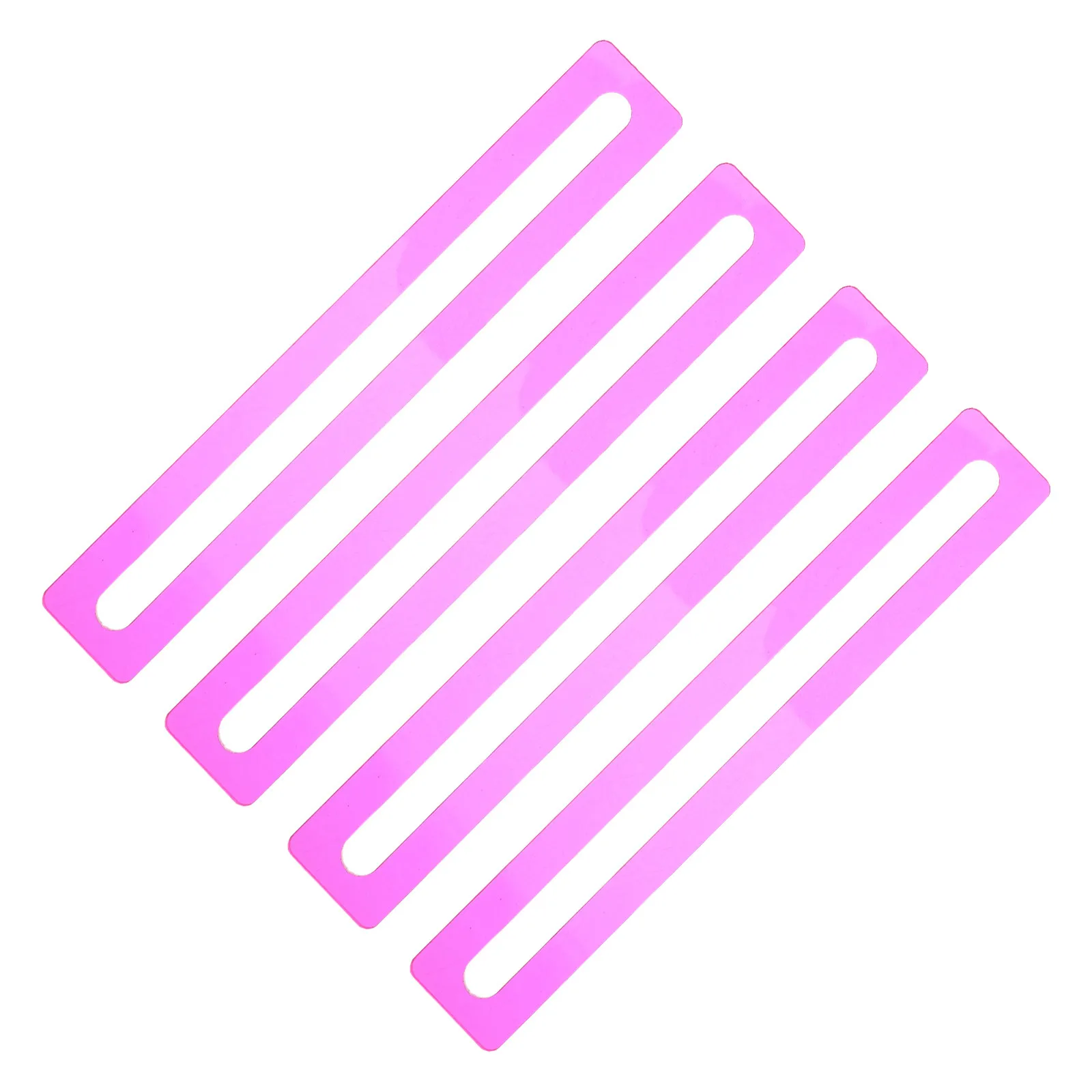 4Pcs Mahjong Line Reader Acrylic Reading Guide Rulers Dyslexia Colored Overlay Strips Reading Tracking Tools for American