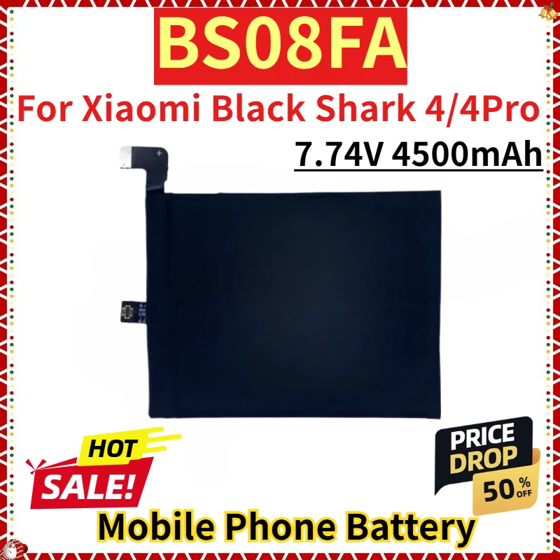 

Для Xiaomi Black Shark 4/4Pro Nrand новая сменная батарея для мобильного телефона 7,74 В 4500 мАч BS08FA