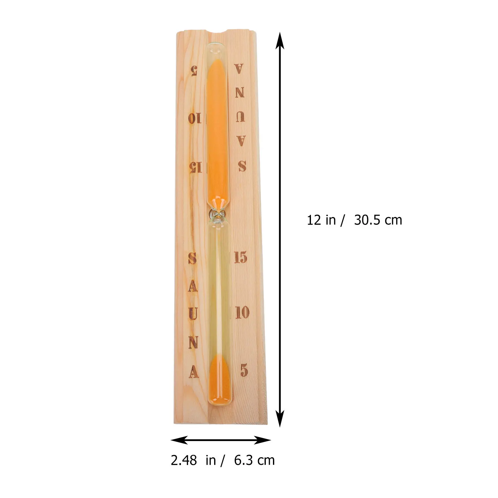 1Pcs Wooden Frame High-Definition Glass Sauna Sand Timer for Sauna Room Use Timed Reminder Safety Timer Long-Lasting