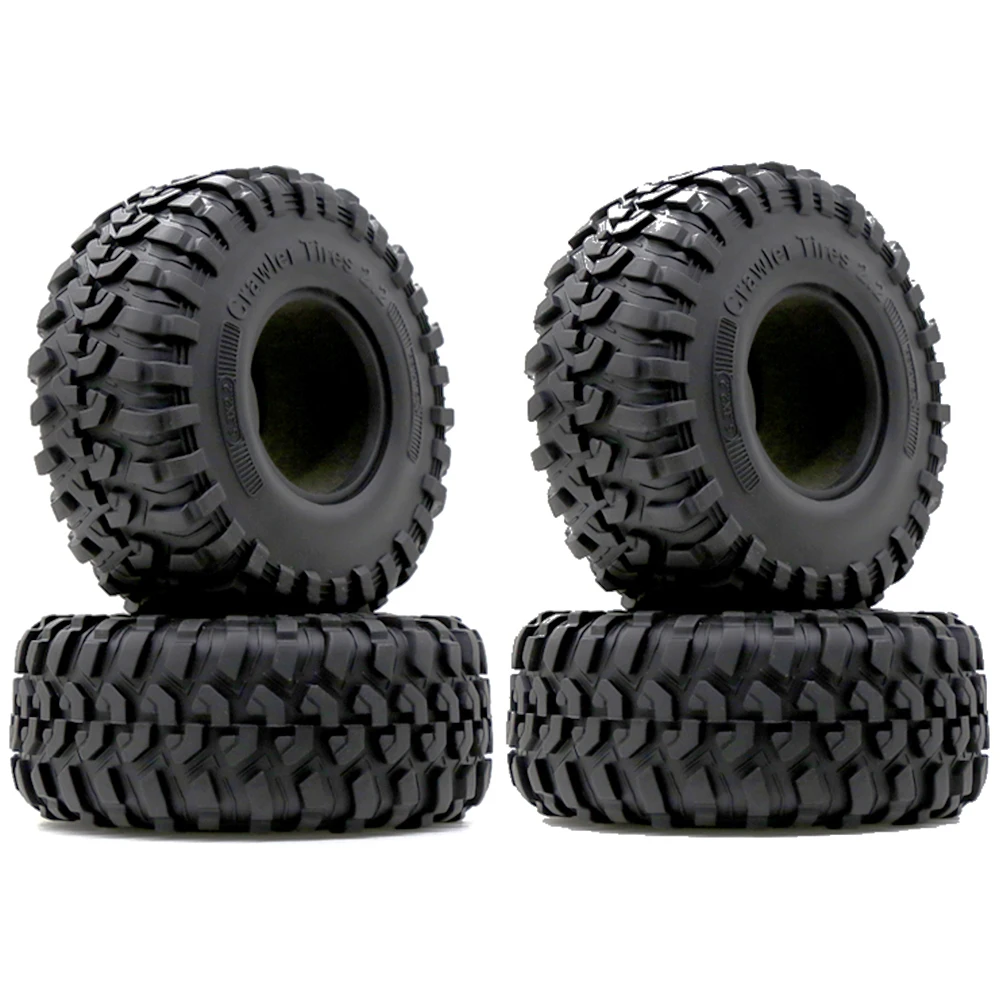 

2.2 Crawler Tires (4pcs) RC Tires Super Grip Soft Tire，for Axial SCX10 90047 D90 TF2 Tamiya CC01 Traxxas TRX4