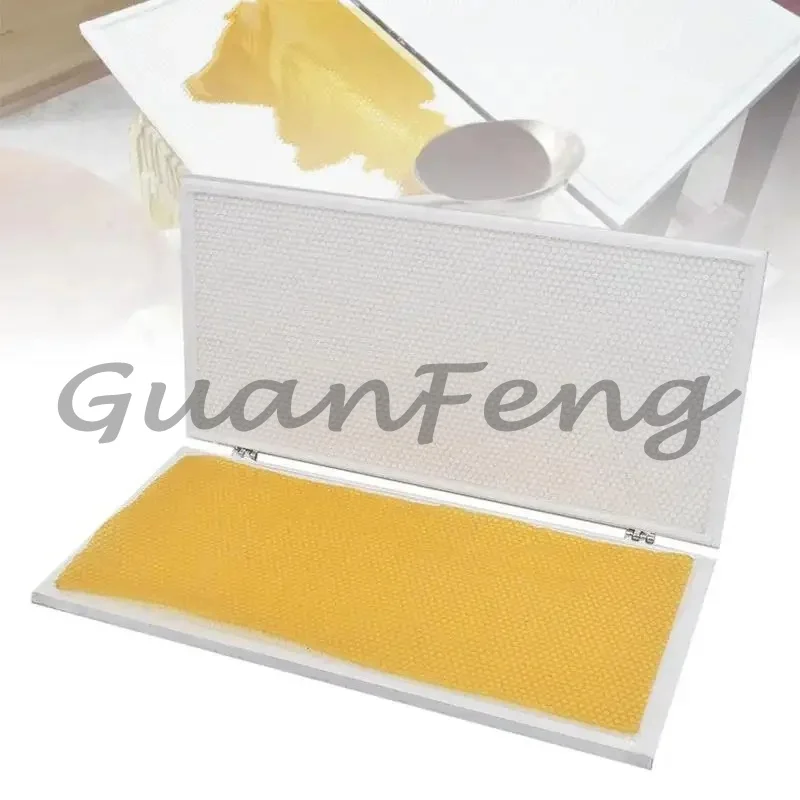 Manual nest press silicone mold metal back plate beekeeping tool