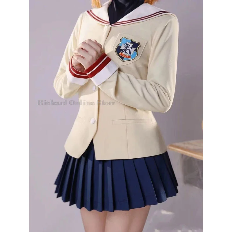 Nagisa Furukawa Cosplay Anime CLANNAD Costume Fujibayashi Kyou School Uniforms Dress Skirt Suit Game School Uniform JK Cos