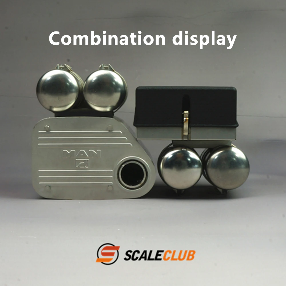 Scaleclub Model voor 1/14 RC Tamiya JX F2000 tractor vrachtwagen dumper model speelgoed accubak gastank metalen upgrade of DIY onderdelen