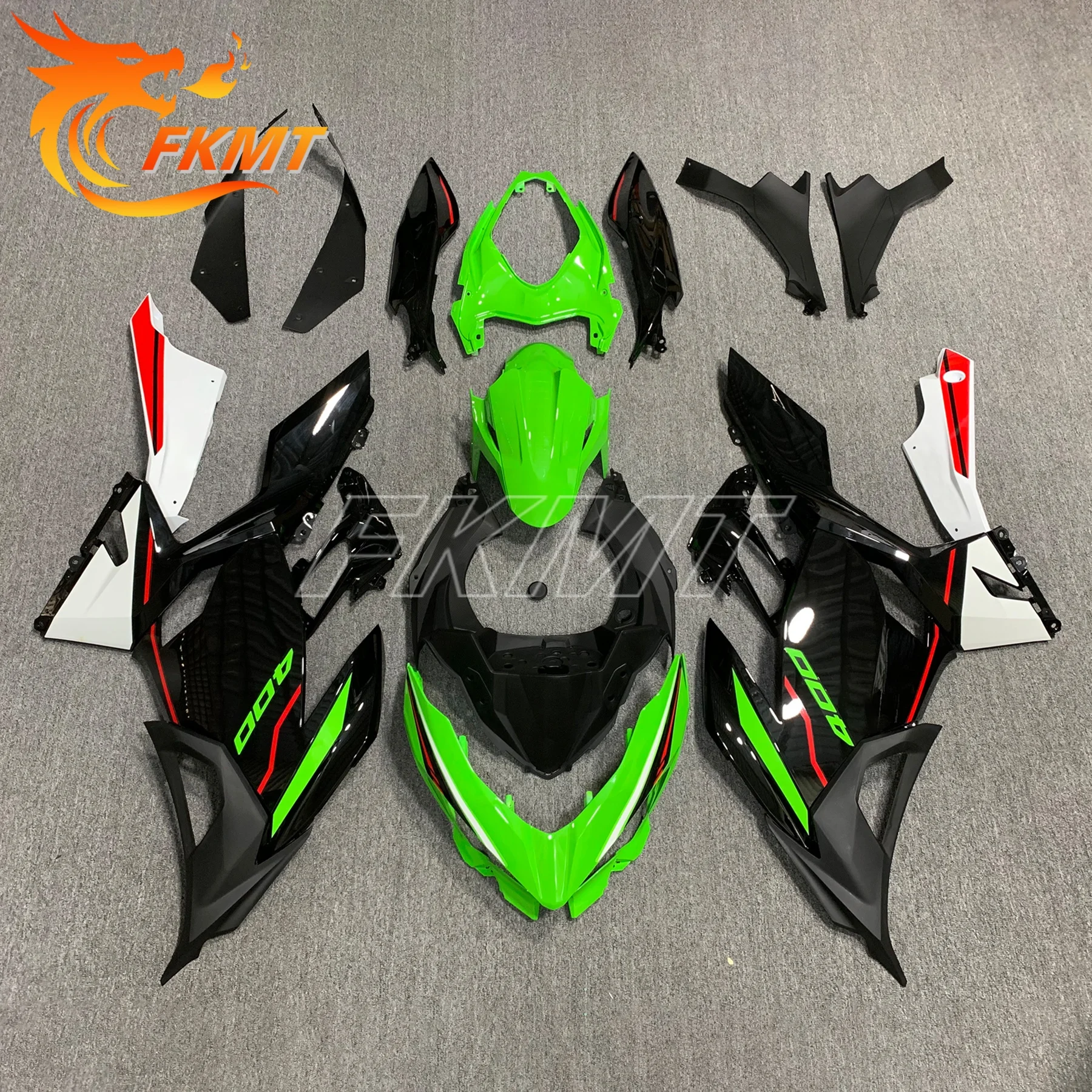 

Motorcycle for Kawasaki NINJA 400 EX400 2018 - 2024 Full Fairing Kits ABS Injection Plastics Black NINJA400 Bodywork Cowling