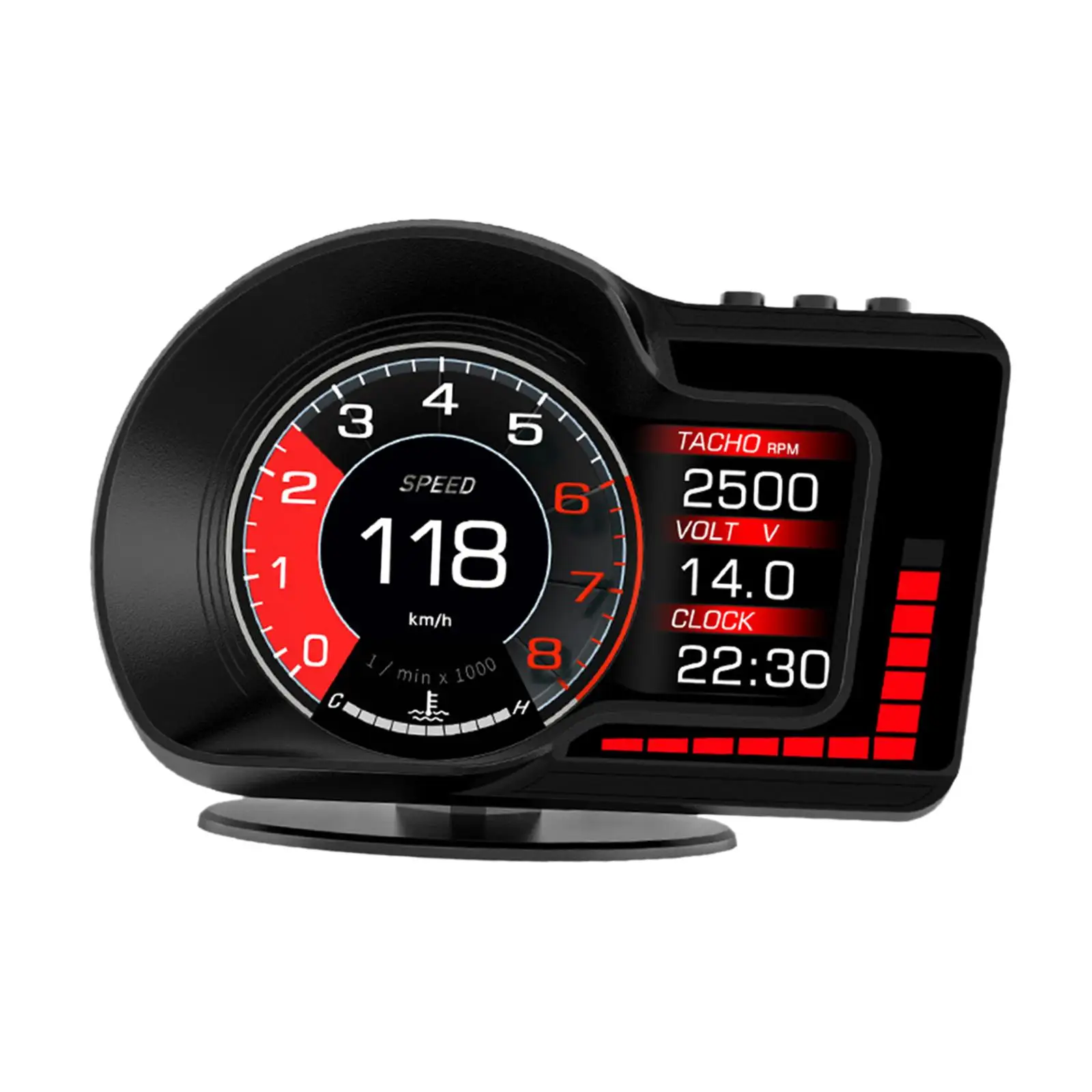 Car Head up Display HUD OBD2 GPS Simple Installation Automotive Accessories Professional Digital Speedometer Speed Alarm