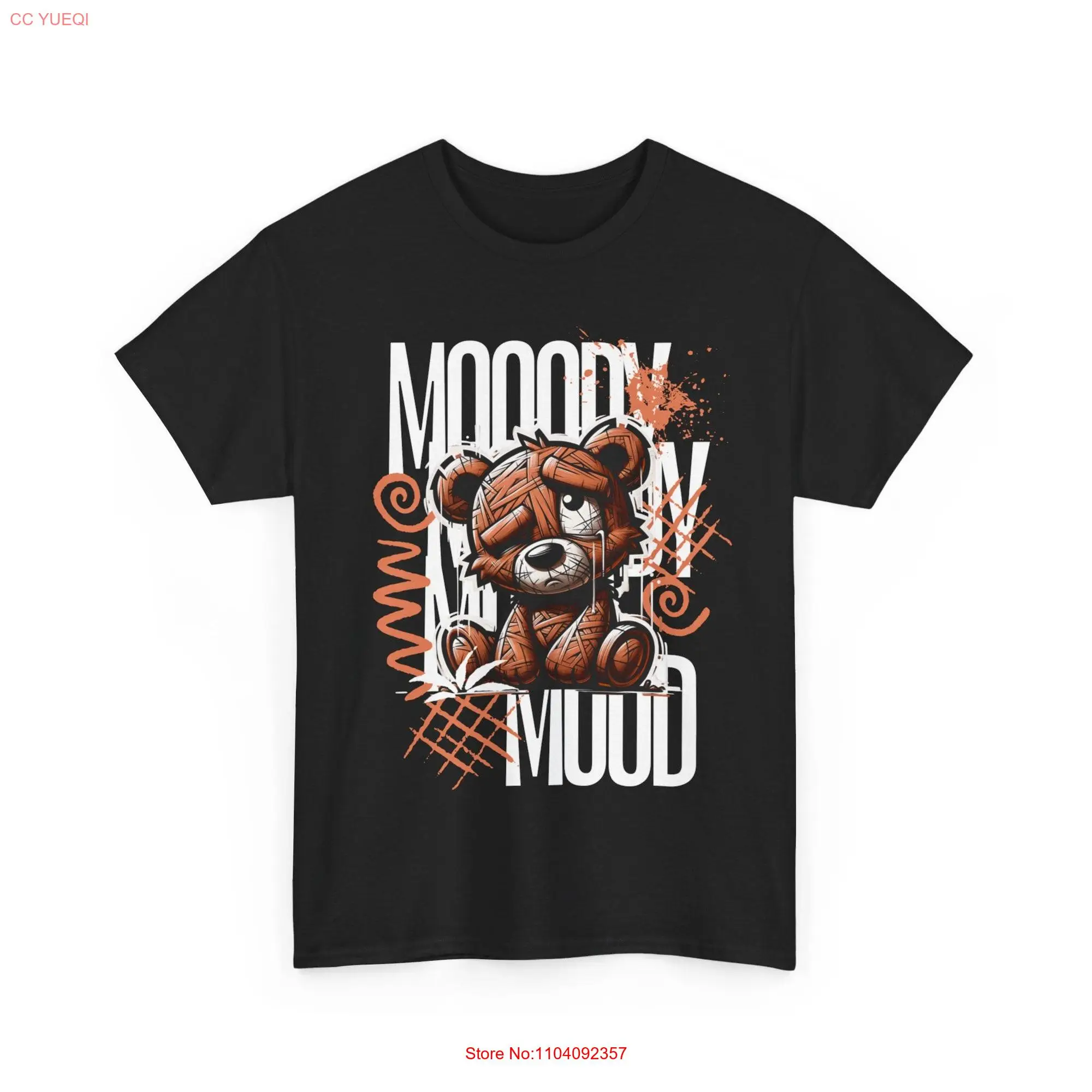 Moody Mood T Shirt Expressive Soft Cotton Premium Quality Trendy  long or short sleeves