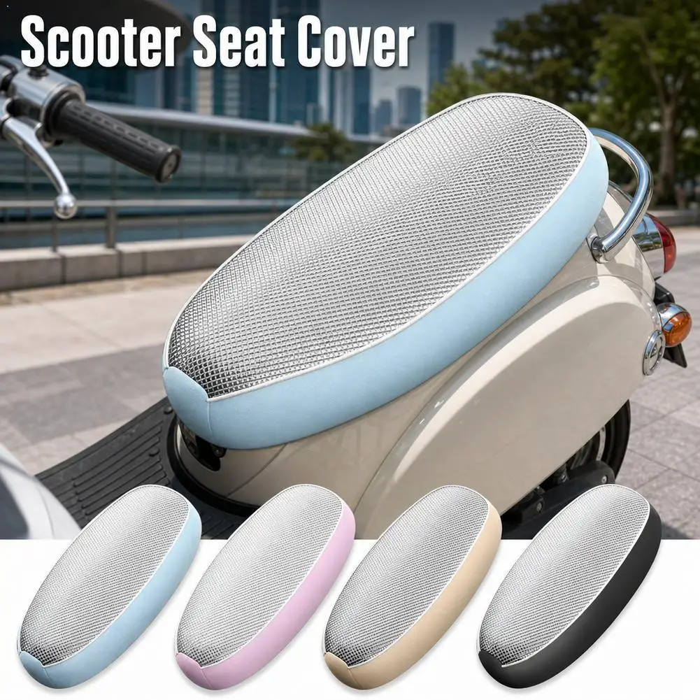 All-season Universal Breathable Comfortable Electric Motorcycle Seat Cushion Cover Waterproof Sun-proof Cool Seat Cover ﻿