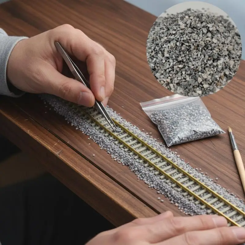 Natural Mini Landscape Gravel Stone 100g Realistic Model Material for DIY Sand Table Railway  Pot Decor