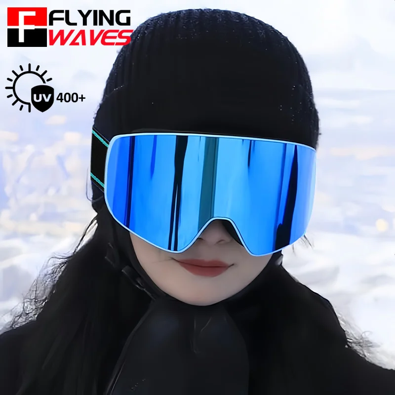 

New Ski Goggles Double-layer Cylindrical Lens Anti Fog Adult Youth Anti-Fog Snow Sports Snowmobile Snowboard OTG Glasses Eyewear