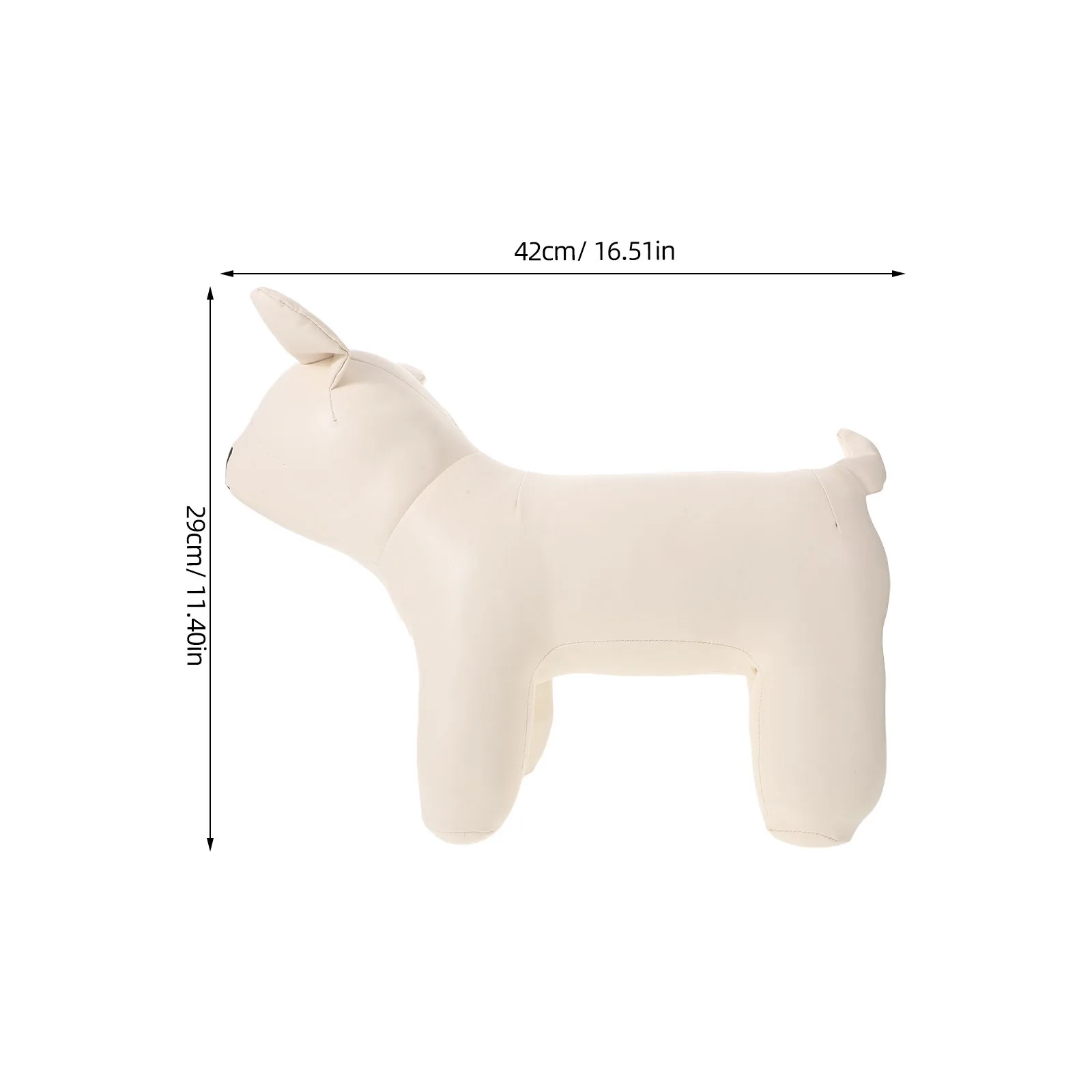 Suporte de exibição para animais de estimação 16.51x11.40x5.70in manequim de cachorro pu para decoração de loja de varejo rack de roupas para cães para animais de estimação