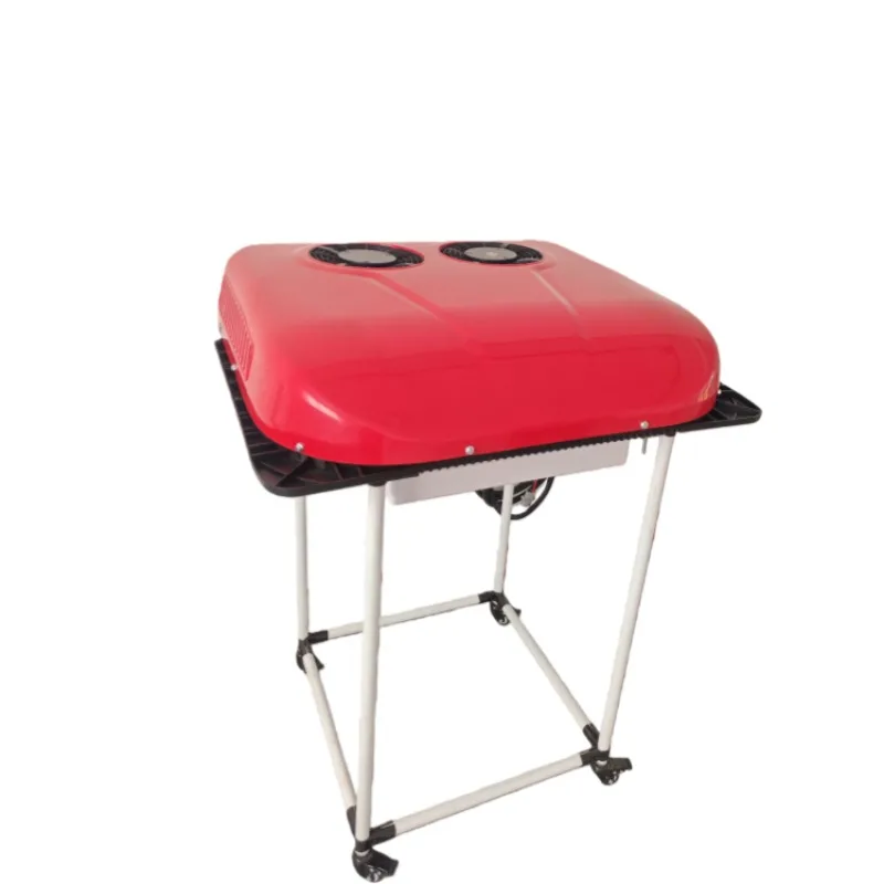 Aire Acondicionado de Techo con Doble Ventilador, 12v/24v CC, para Auto, Camioneta, Camión, Autobús, Caravana