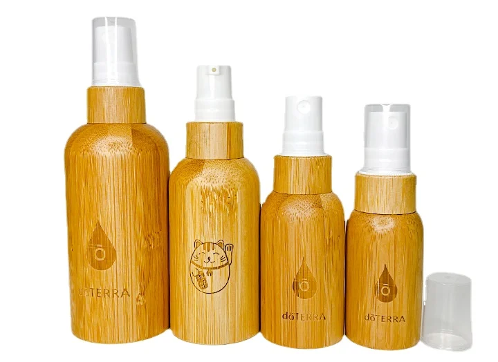 

10pcs/lot Wholesale 10ml 15ml 20ml 30ml 50ml 100ml Full Bamboo Dropp Bottle Wood Pump Lotion lids Perfume Bottle Doterra