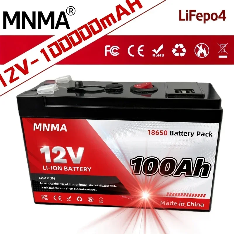 12V 100Ah 120Ah 150Ah LiFePO4 Batterijpakket Graad A 12V 150AH Cel, Camping RV Golfkar Boot Zonnebatterij DHL levering