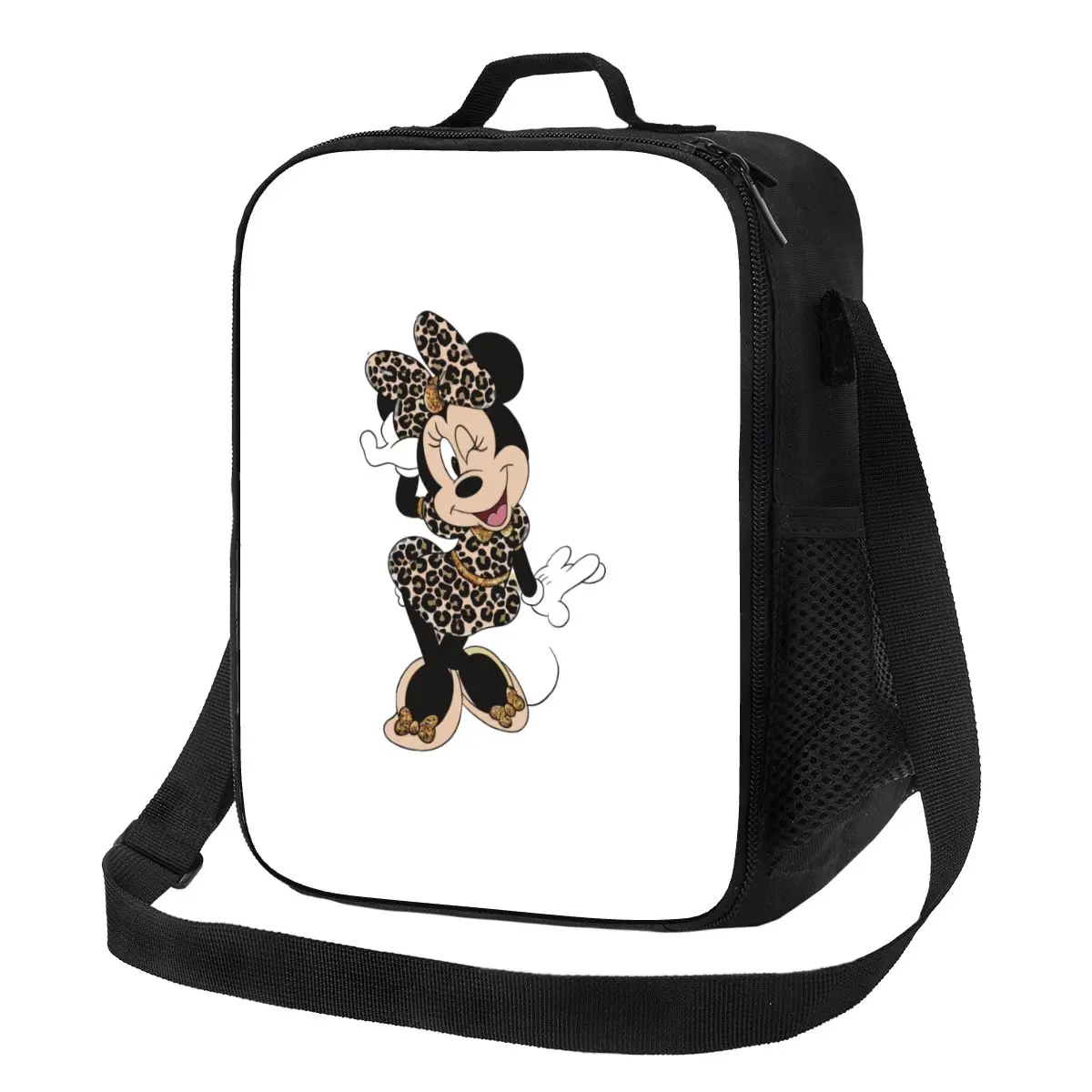 

Custom Mickey Mouse Anime Cartoon Lunch Bag Women Warm Cooler Insulated Lunch Boxes for Adult Office