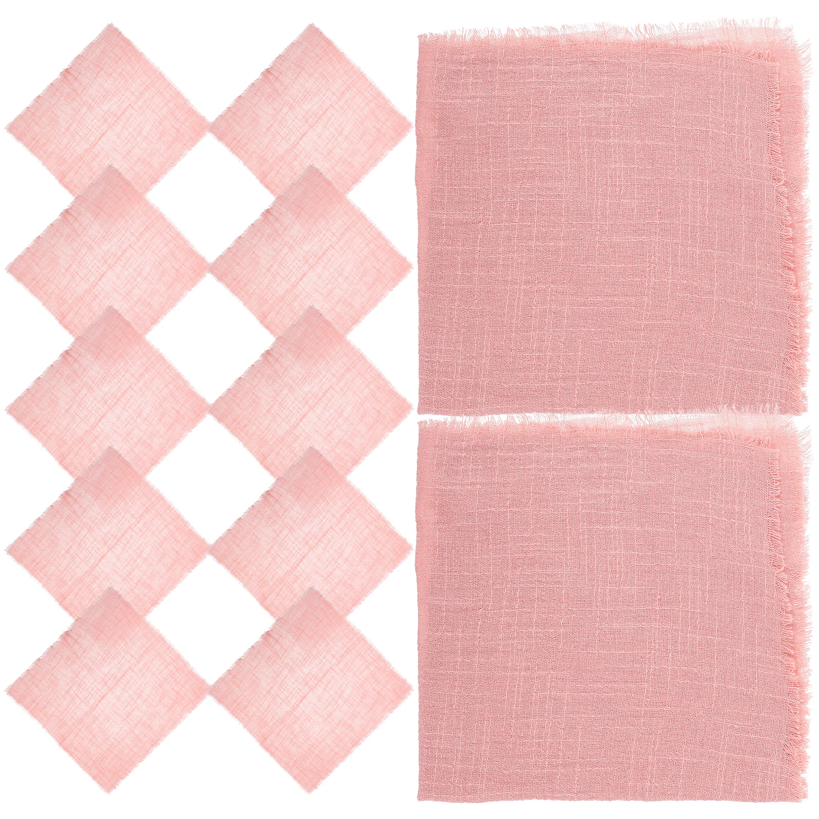 

12pcs Cotton Linen Napkin Set For Plate Dinner Parties Western Restaurant Indoor Kitchen Use Reusable Table Napkins For Wedding