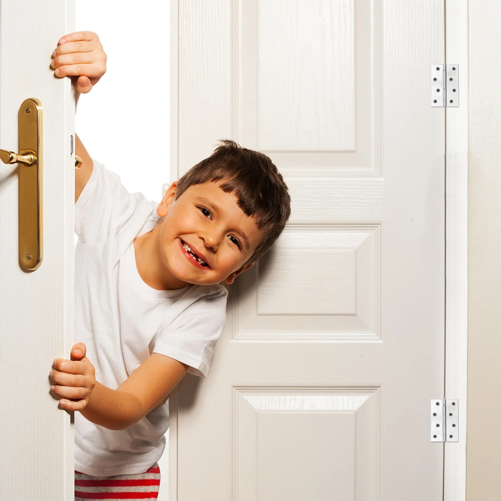 

6pcs Small Hinge Hardware Fittings Stainless Steel Ball Bearing Hinge For Door Window Bedroom Use