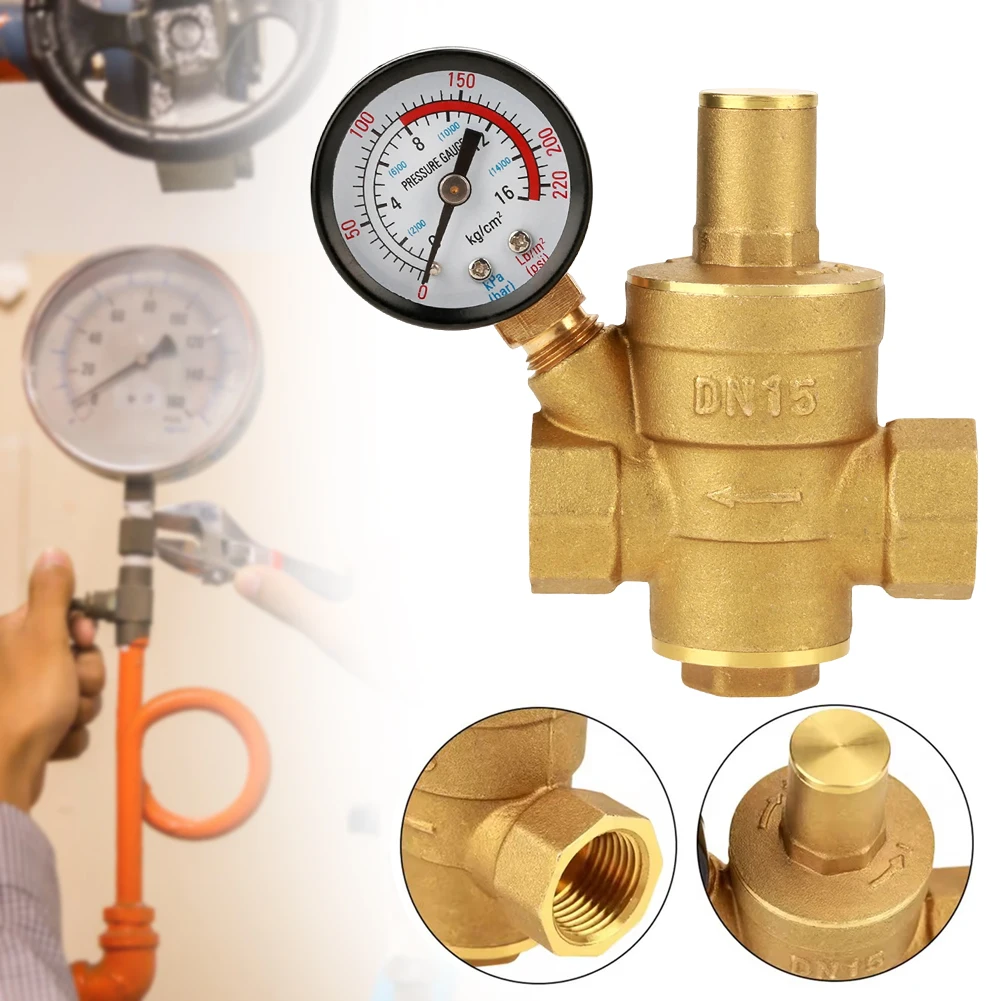 

Эффективный латунный регулятор давления воды, регулируемый регулятор давления DN15 1/2 дюйма BSP для домашнего использования
