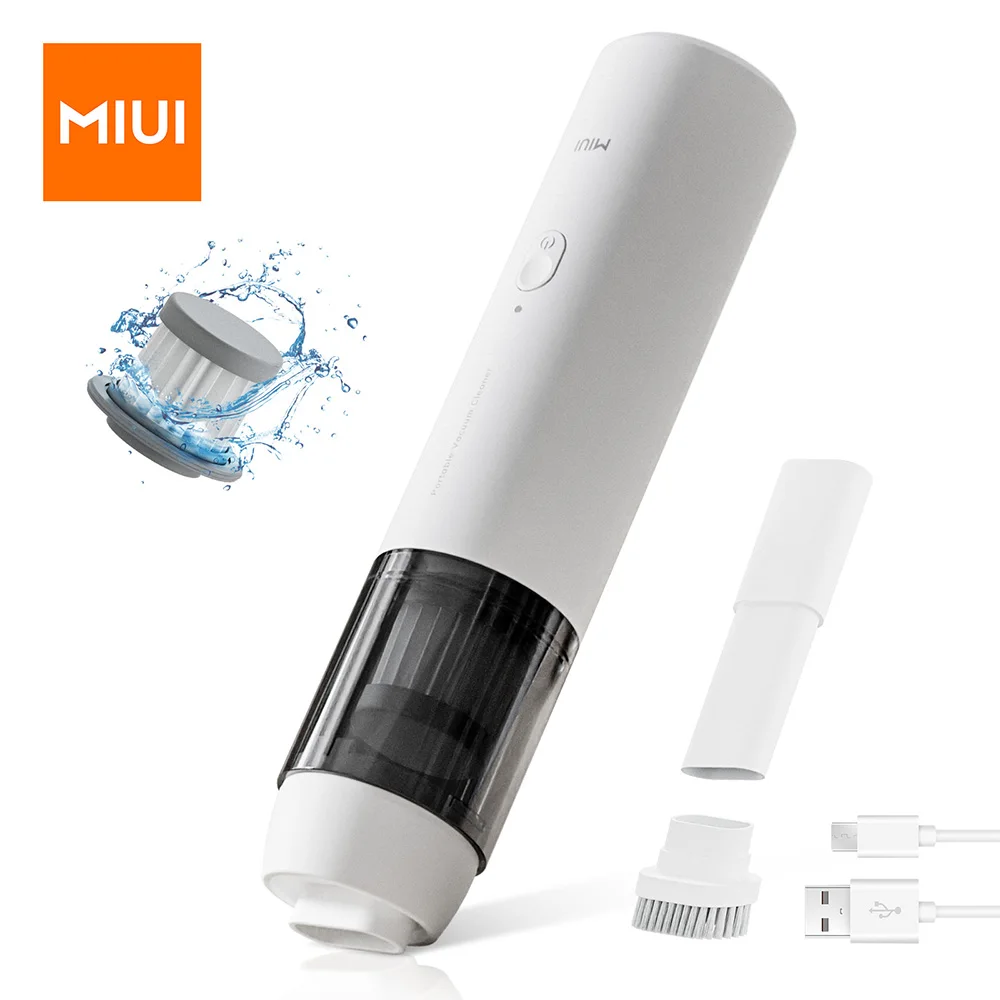 MIUI Handheld Car Vacuum Cleaner Wireless Portable Cleaning Machine for Home Multifunctional USB Rechargeable 60W Strong Suction