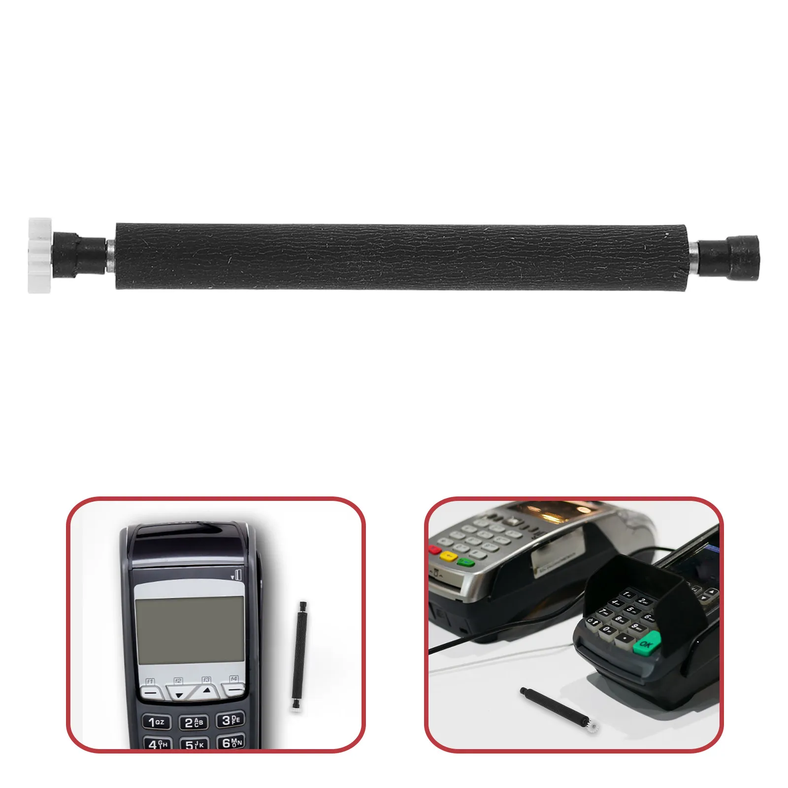

Printer Replacement Roller Shaft for Thermal Paper Printing Receipt Rollers for Small Ticket Printers Commercial Printing Paper