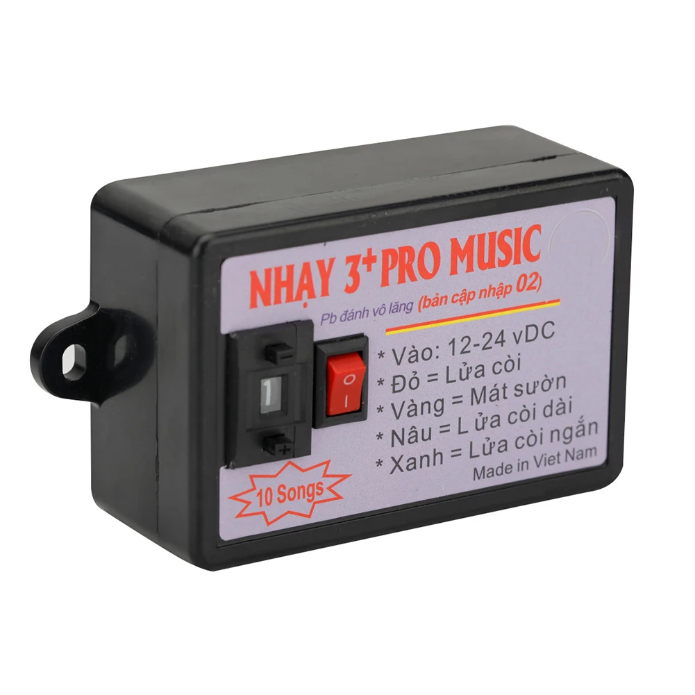 Efeitos de som para motocicleta com volume ajustável, variedade de opções de som compatíveis com todos os veículos, baixo consumo de energia