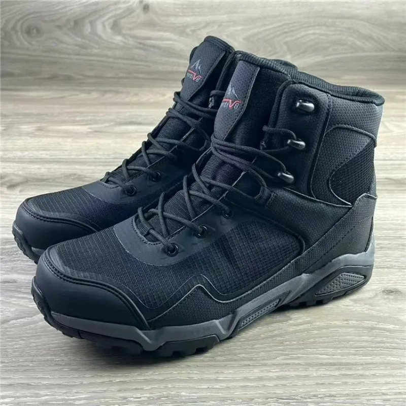 

Autumn/Winter Outdoor Boots Mens Luxury Brand Mountaineering Boots Men Waterproof Hiking Shoes For Man Big Size Hunting Shoe