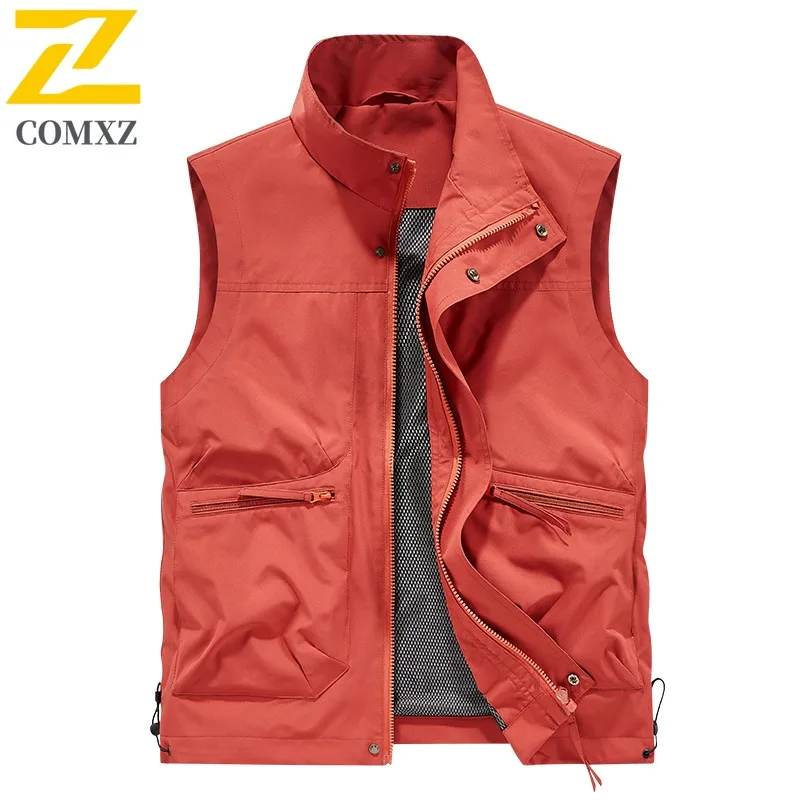 EIAO الرجال كل موسم فائدة العمل سترة الحد الأدنى جاكيت بلا إكمام مع الوقوف طوق للرياضة في الهواء الطلق الحضرية لباس غير رسمي 2025 #4