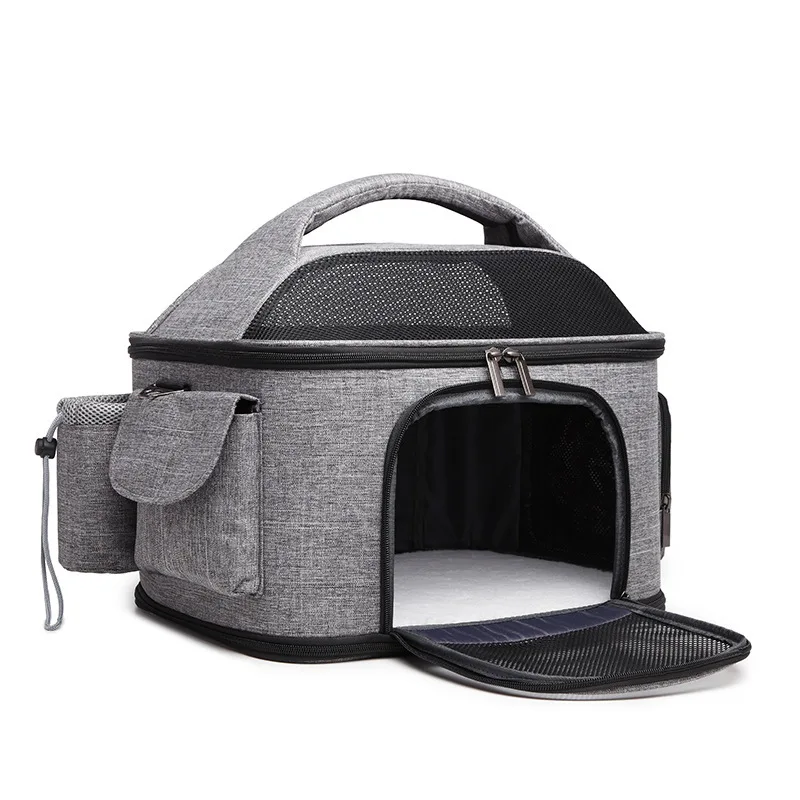 

Dog Backpack Breathable Pet Portable Foldable Carrier Bag Travel Airline Approved Transport Bag Carrier With Safety Zipper