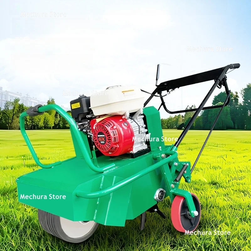 Self-Propelled Lawn Aerator – Root Care Soil Loosening Drilling Machine – Garden Ventilation Compaction Hole Punching Tool JT60