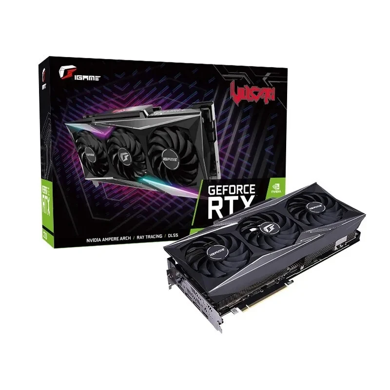 Used Colorfly RTX 3060 12GB X-GAME graphics card 192Bit GDDR6 HDMI*1 PCI-E 4.0 x16 GPU RTX3060 12G computer desktop Video cards