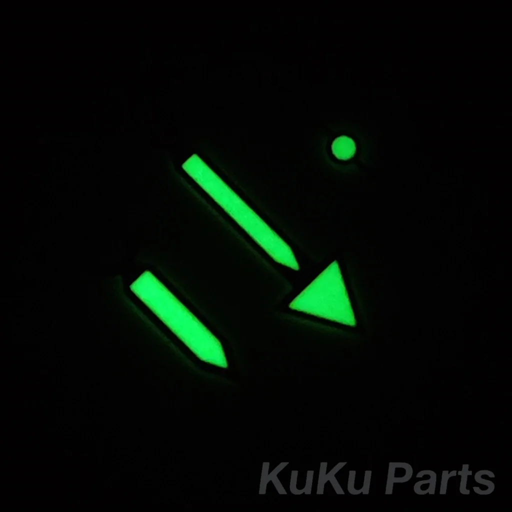 NH35 Arrow Shape Hands Silver Gun Gold Watch Hands Green Luminous Needle For NH34 NH35 NH36 NH38 NH70 Movement Watches Pointer