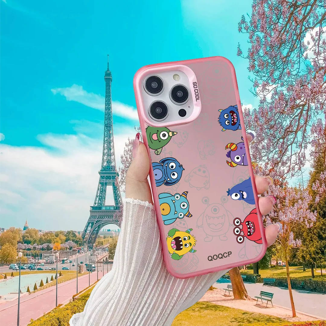 For IPhone 12 13 14 15 16 Cases TPU Hard Shell Phone Mobile Beautiful Pattern Smartphones 5g So Cool M-mon-sterS Cellphones Cell