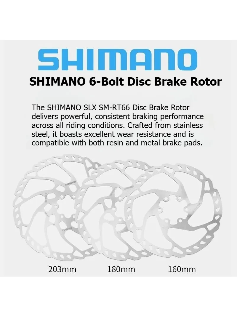 AliExpress Shimano SHIMANO SLX M7000 SM RT66 Brake Disc 6 Bolt Bikes Disc Brake Disc 160MM 180MM 203MM