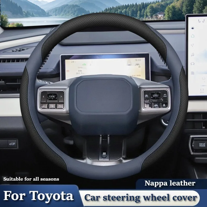 

Leather Car Steering Wheel Covers for Toyota Camry Corolla RAV4 Wildlander Highlander Toyota Accessories Car Steering Wheel Grip