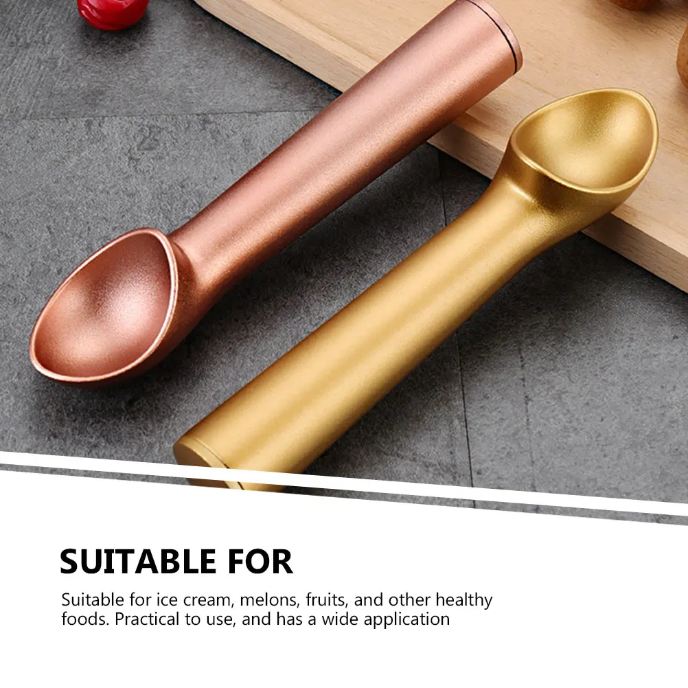 

4pcs Ice Cream Scoop Aluminium Alloy Scooper Melon Baller Spoon Smooth Kitchen Food Serving Tool Gift