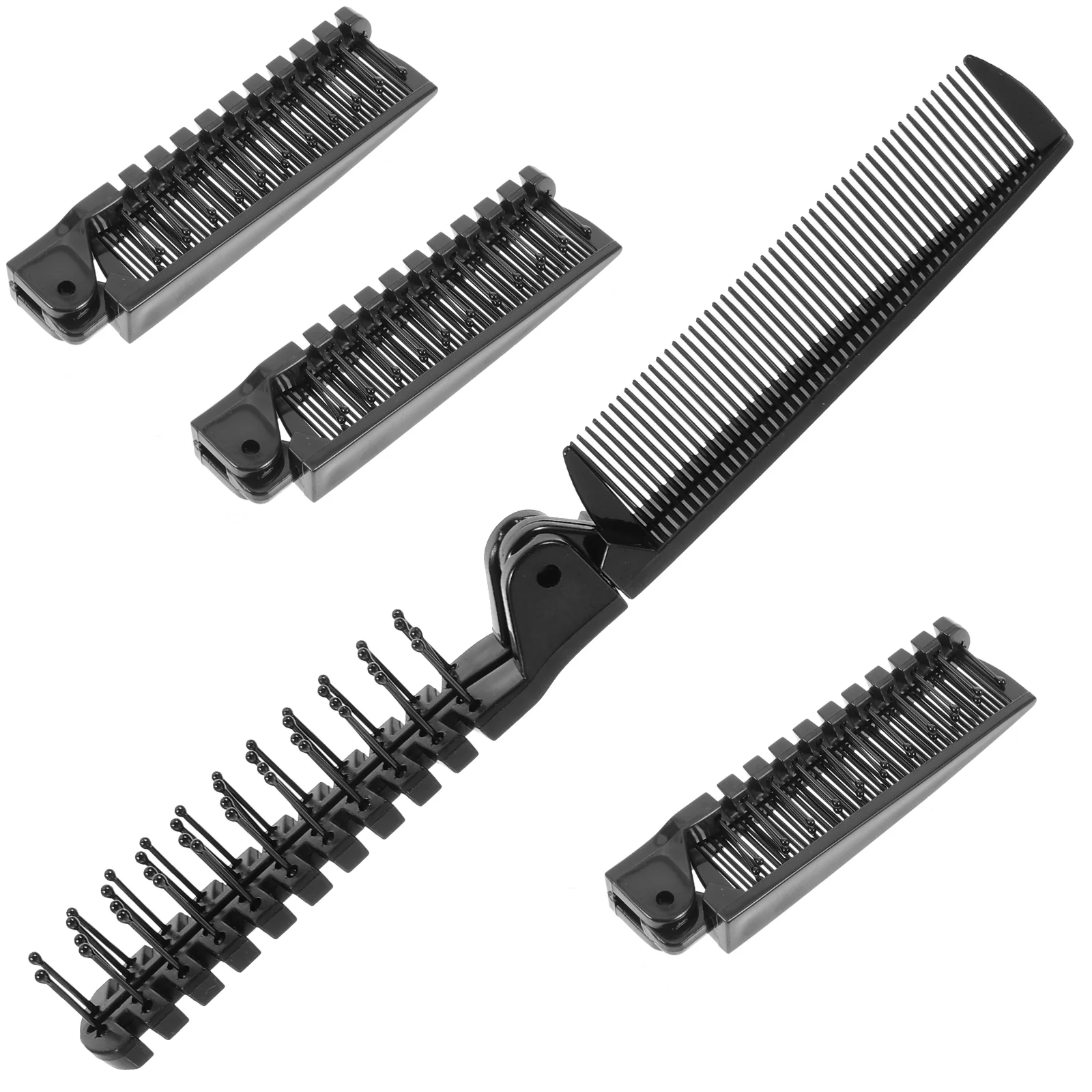 

4 Pcs Eyeshadow Mini Hair Clips Outdoor Portable Comb Straightening Combs for Men