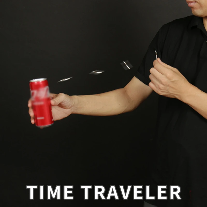 TIME TRAVELER Magic Key Into Coke Can Close up Magic Tricks Street Magic Props Mentalism Illusions Easy to do