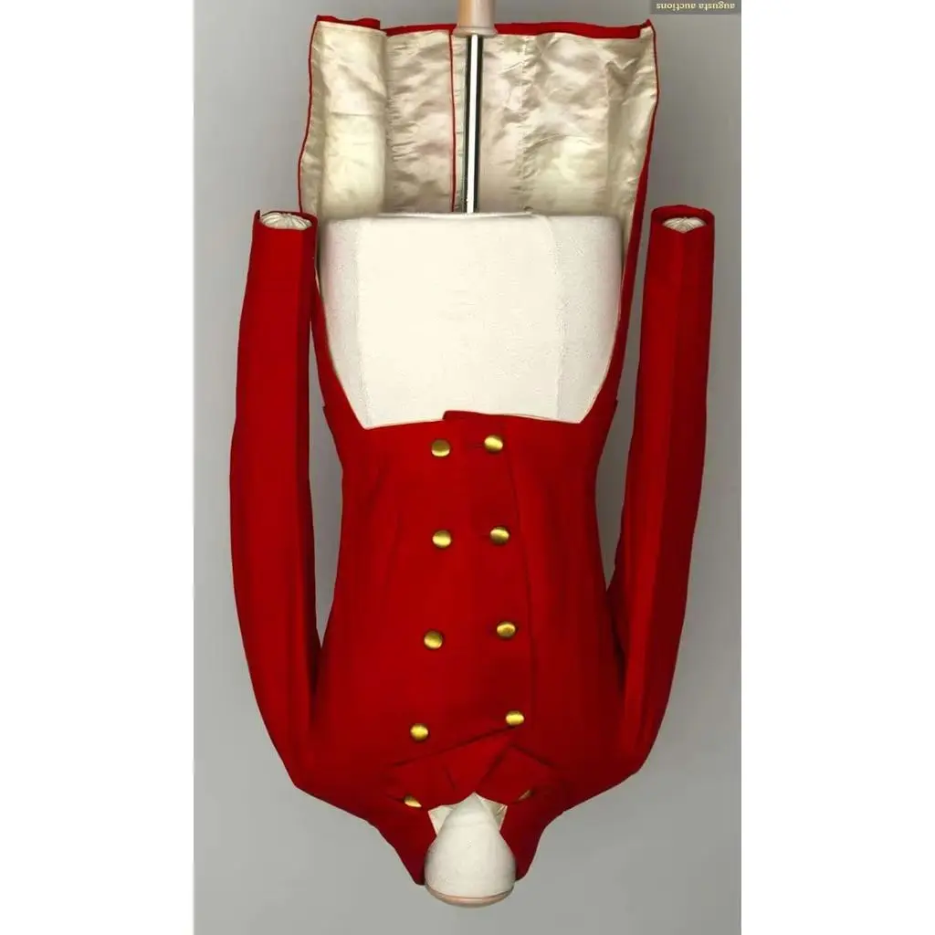 

Custom Made Victorian British Colonial Red Jacket Civil War Costume 18th Century Nepoleon King Jacket Royal Nobleman Top