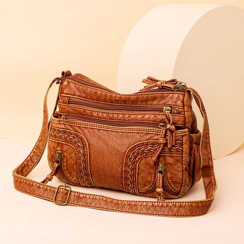 2025 New Women Shoulder Bag, Large Capacity Commuter Bag, Simple Casual Textured Handbag Travel Tote Bag