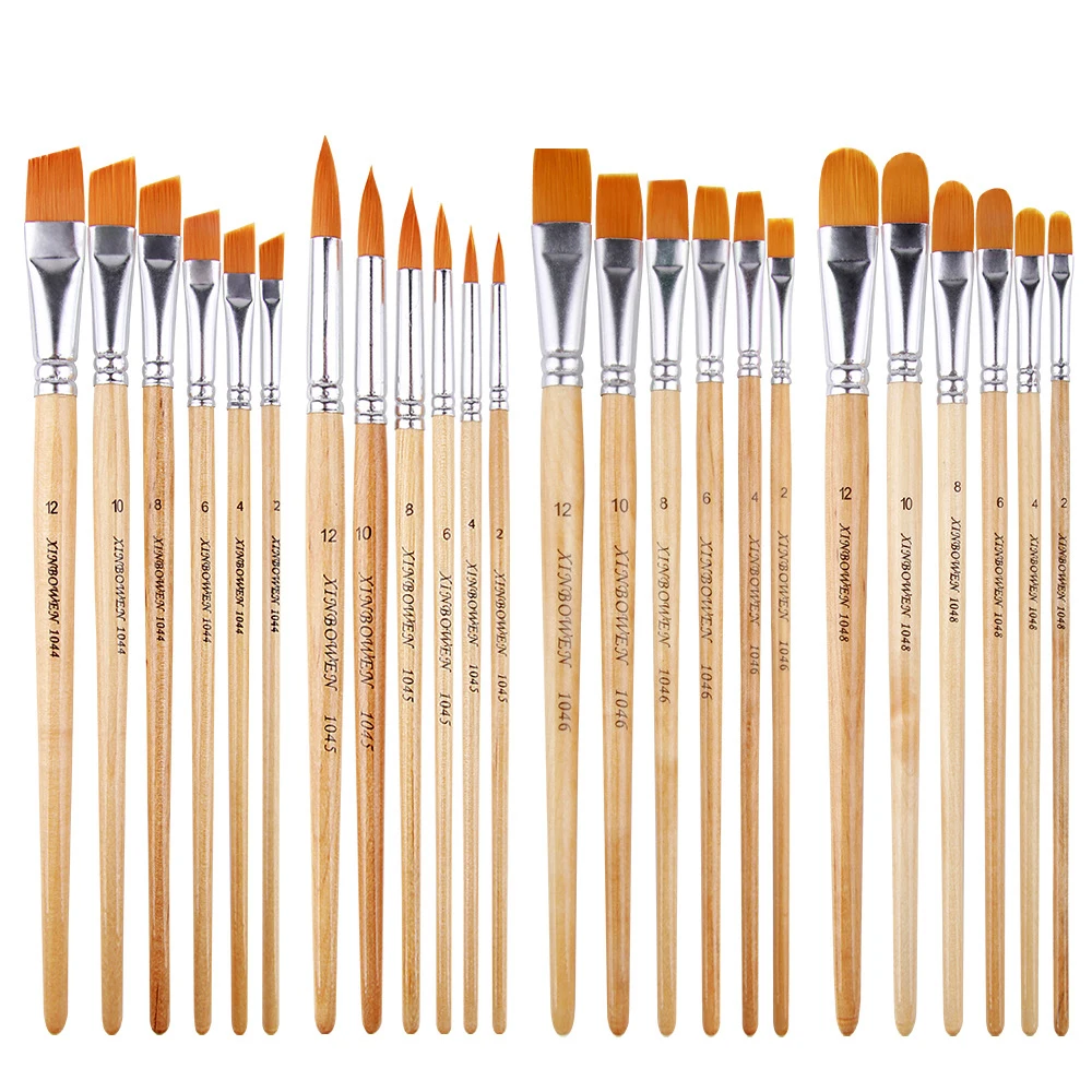 Professional Artist Paint Brush Set of 6, Painting Brushes Kit for Kids, Adults, Professionals Art Supplies- Great for Acrylic