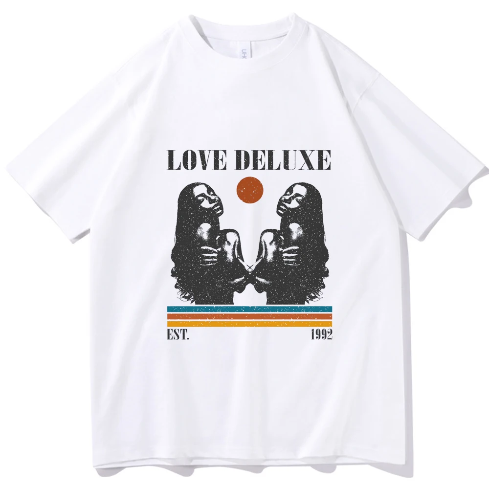 Sade Love Deluxe 2024 T-shirt Women O-neck Casual Printing Summer Music Fans Gift Shirt Oversized T Shirt Men Regular