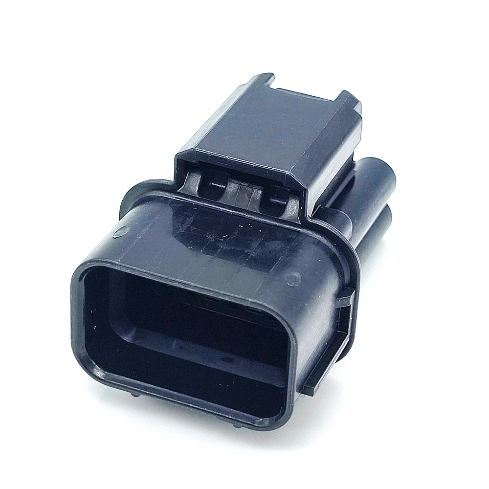 6181-6850 8 Pin Waterproof Automotive Connector Male HX Series 1.5mm PBT Black for Motorcycle ABS Sensor Wiring
