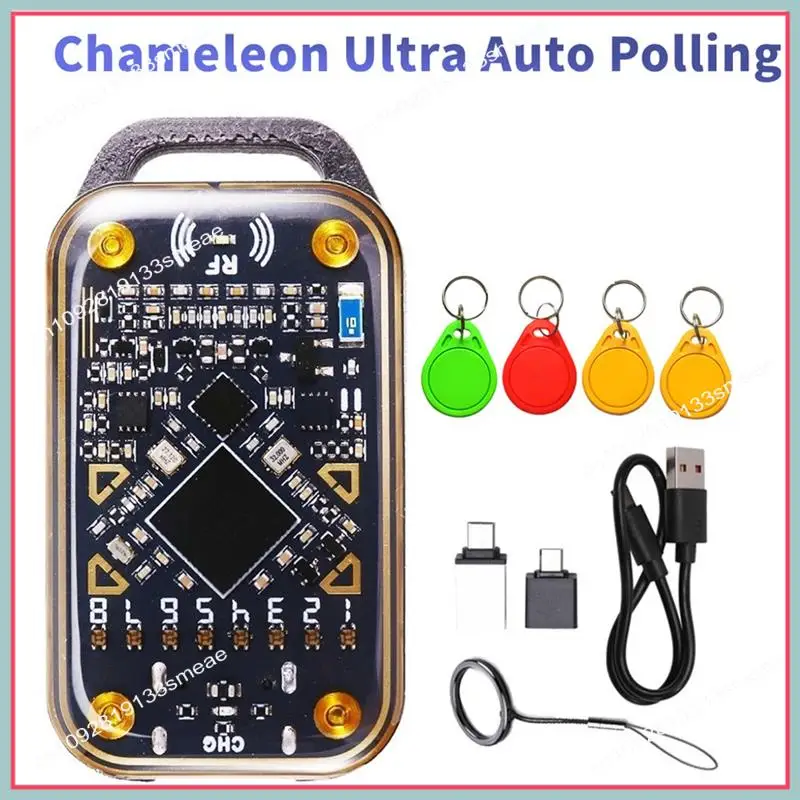 

N94R Chameleon Ultra RFID Smart Chip Reader Emulator Smart Card Duplicator+ 2X CUID/UID Keychain 125K 13.56M ID IC Card Decode