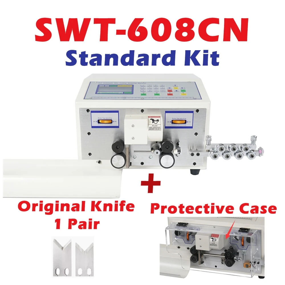 

SWT508c Update SWT608C Wire Stripping Electric Cable Peeling Cutting Machine for Computer Strip Wire 0.1mm-2.5mm2 220V 110V