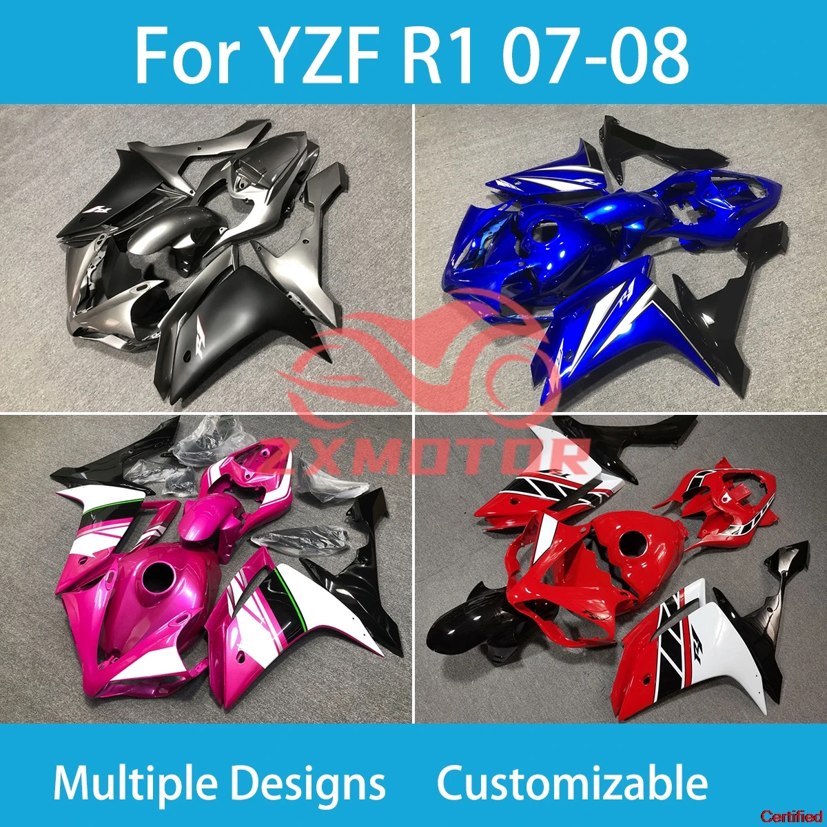 Fairings for Yamaha YZF R1 07 08 ABS Motorcycle Accessory Complete Fairing Bodywork Kit R 1 2007 2008