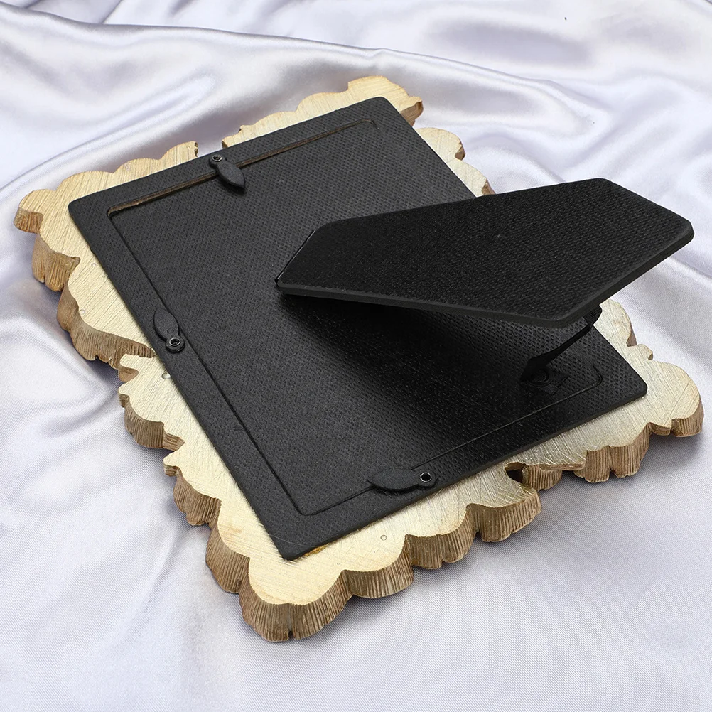 

Leaves Photo Frame Golden Resin Decorative Frame for Household Stores Bar Cafe Tabletop Household Photo Frames