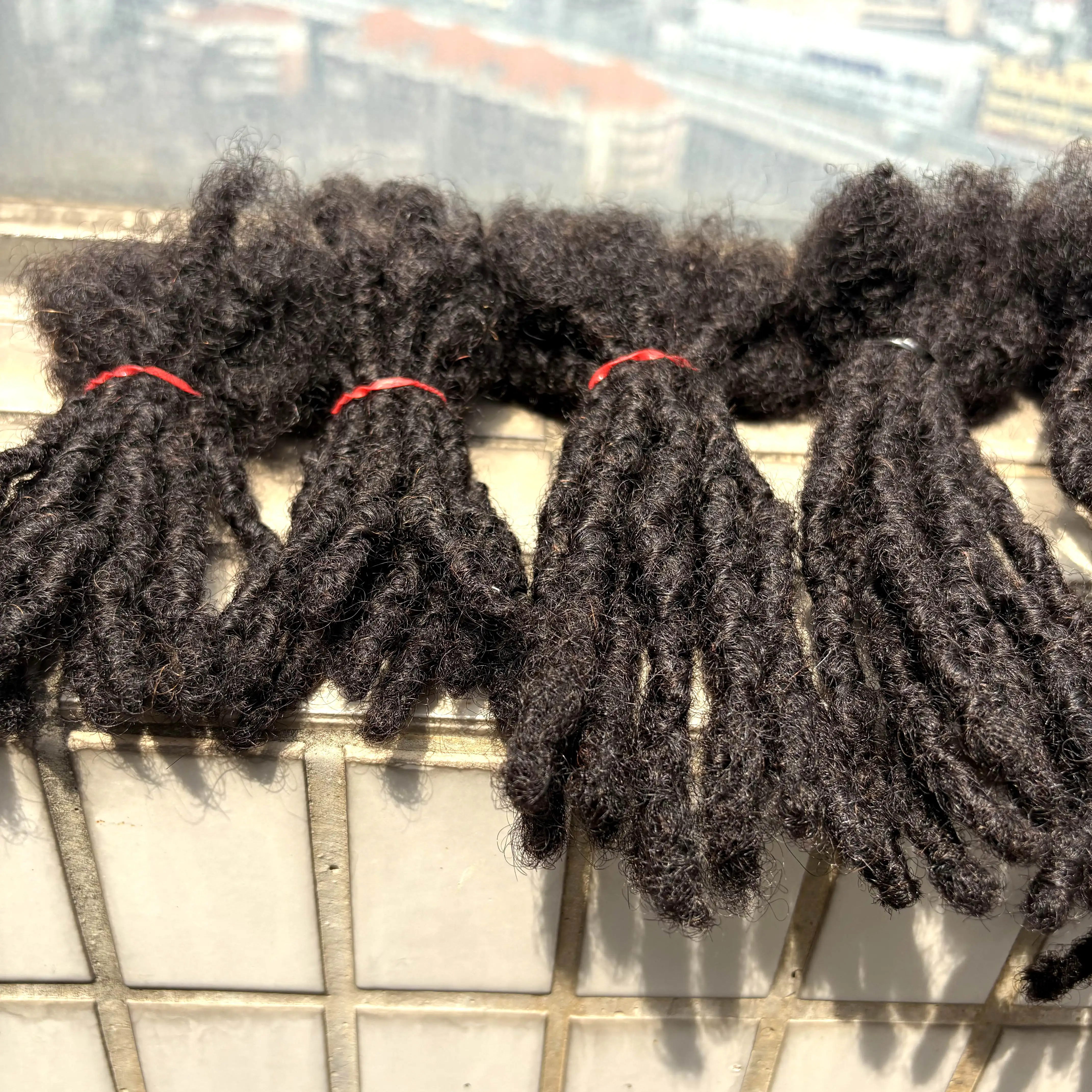0,1-0,6 cm 4-8 Zoll 100% Echthaar Inter-Loc-Extensions, handgefertigte Dreadlock-Extensions für Männer, Frauen und Kinder, können gefärbt werden – Detail 26
