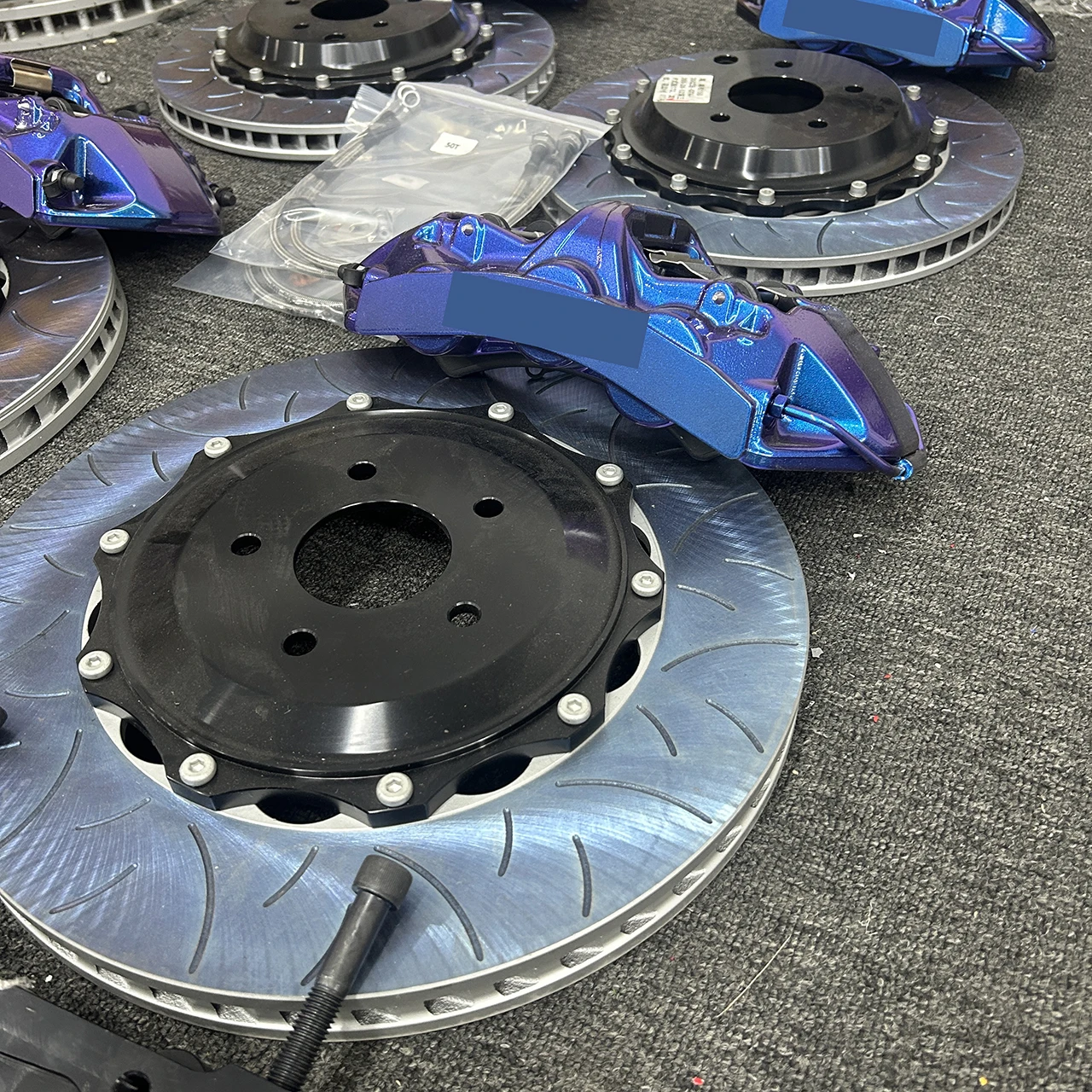 

Midnight Purple 3 Custom Color Racing Brake Kit 6 Piston Brake Calipers For 380mm Large Brake Kit For BMW E46 E92 E93 E90 M3